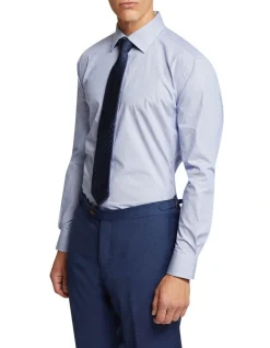 Oxford Islington Regular Fit Shirt In Navy -Cambridge Clothing shop 963313660 3 720x928