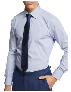 Oxford Islington Regular Fit Shirt In Navy -Cambridge Clothing shop 963313660 4 720x928