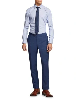 Oxford Islington Regular Fit Shirt In Navy -Cambridge Clothing shop 963313660 5 720x928