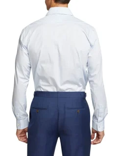 Oxford Beckton Striped Shirt In Sky 10 Oxford Beckton Striped Shirt In Sky -Cambridge Clothing shop 963313750 3 720x928