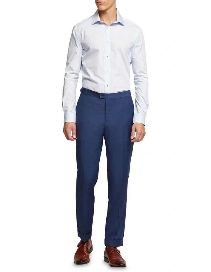 Oxford Beckton Striped Shirt In Sky 7 Oxford Beckton Striped Shirt In Sky - Image 5