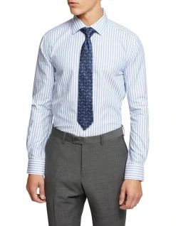 Oxford Beckton Striped Shirt In Blue