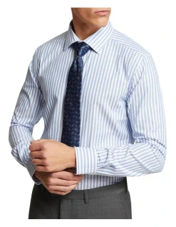 Oxford Beckton Striped Shirt In Blue -Cambridge Clothing shop 963313840 4 720x928