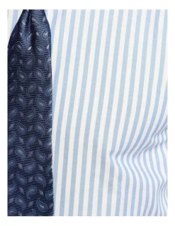 Oxford Beckton Striped Shirt In Blue -Cambridge Clothing shop 963313840 6 720x928