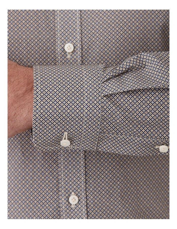 Cambridge Carlton Modern Fit Shirt In Tan 6 Cambridge Carlton Modern Fit Shirt In Tan - Image 4