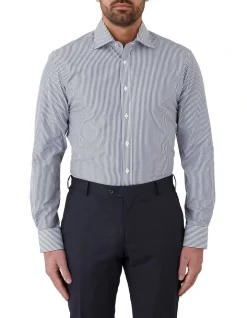 Cambridge Carlton Modern Fit Shirt In Navy