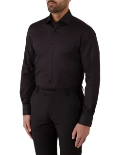Dom Bagnato Giorgio Tailored Fit Shirt In Black 8 Dom Bagnato Giorgio Tailored Fit Shirt In Black -Cambridge Clothing shop 965252080 965244790 3 720x928