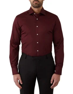Dom Bagnato Giorgio Tailored Fit Shirt In Red