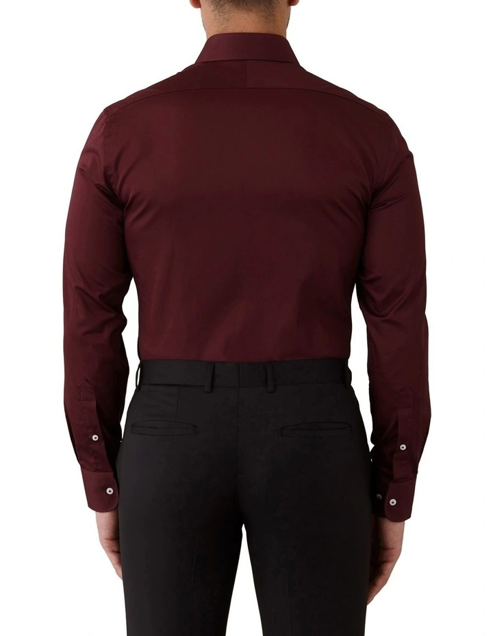 Dom Bagnato Giorgio Tailored Fit Shirt In Red 4 Dom Bagnato Giorgio Tailored Fit Shirt In Red - Image 2