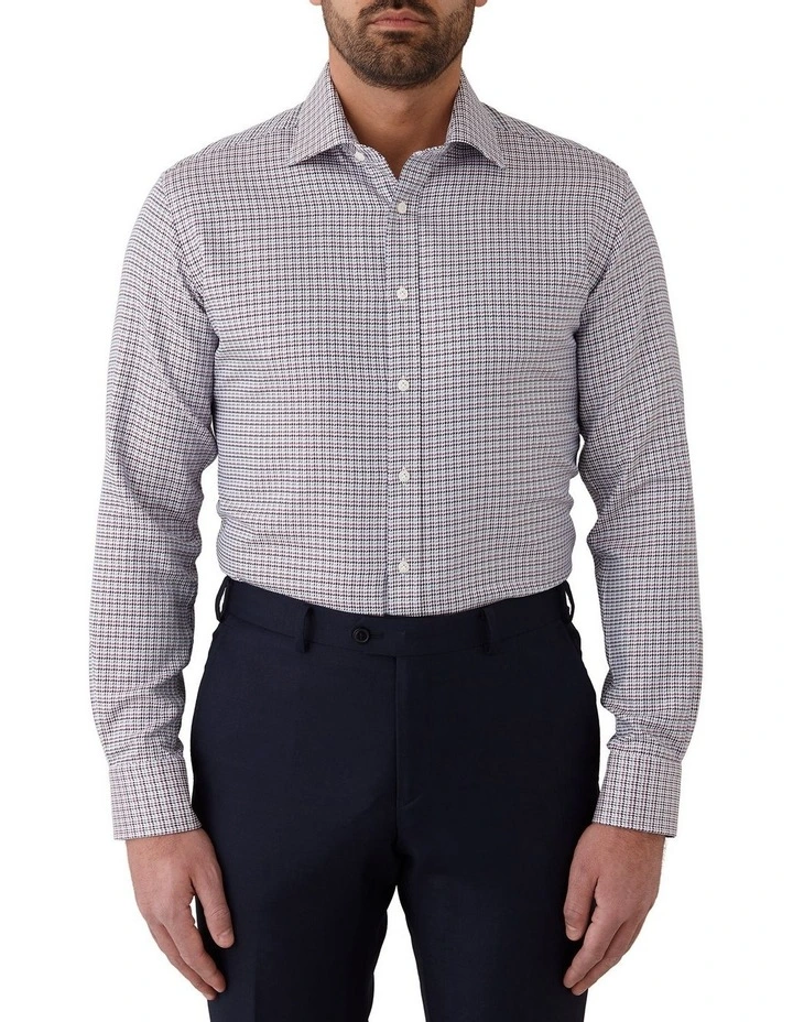 Dom Bagnato Giorgio Tailored Fit Shirt In Red 3 Dom Bagnato Giorgio Tailored Fit Shirt In Red