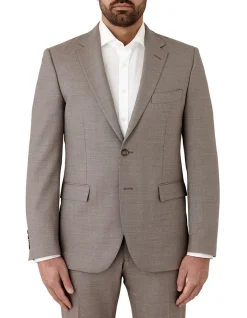 Dom Bagnato Stefano Tailored Fit Jacket In Taupe