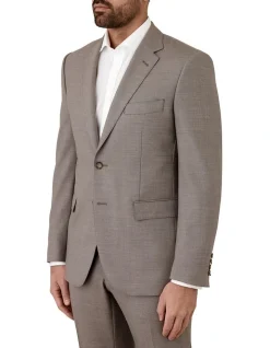Dom Bagnato Stefano Tailored Fit Jacket In Taupe -Cambridge Clothing shop 965931490 965920420 3 720x928