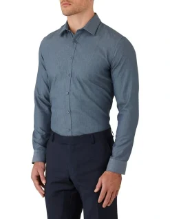 Gibson Flame Slim Fit Shirt In Grey -Cambridge Clothing shop 966072970 966060100 3 720x928
