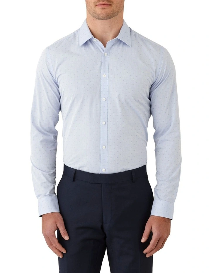 Gibson Flame Slim Fit Shirt In Blue 3 Gibson Flame Slim Fit Shirt In Blue