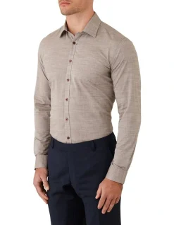 Gibson Redox Slim Fit Shirt In Brown -Cambridge Clothing shop 966073150 966064150 3 720x928