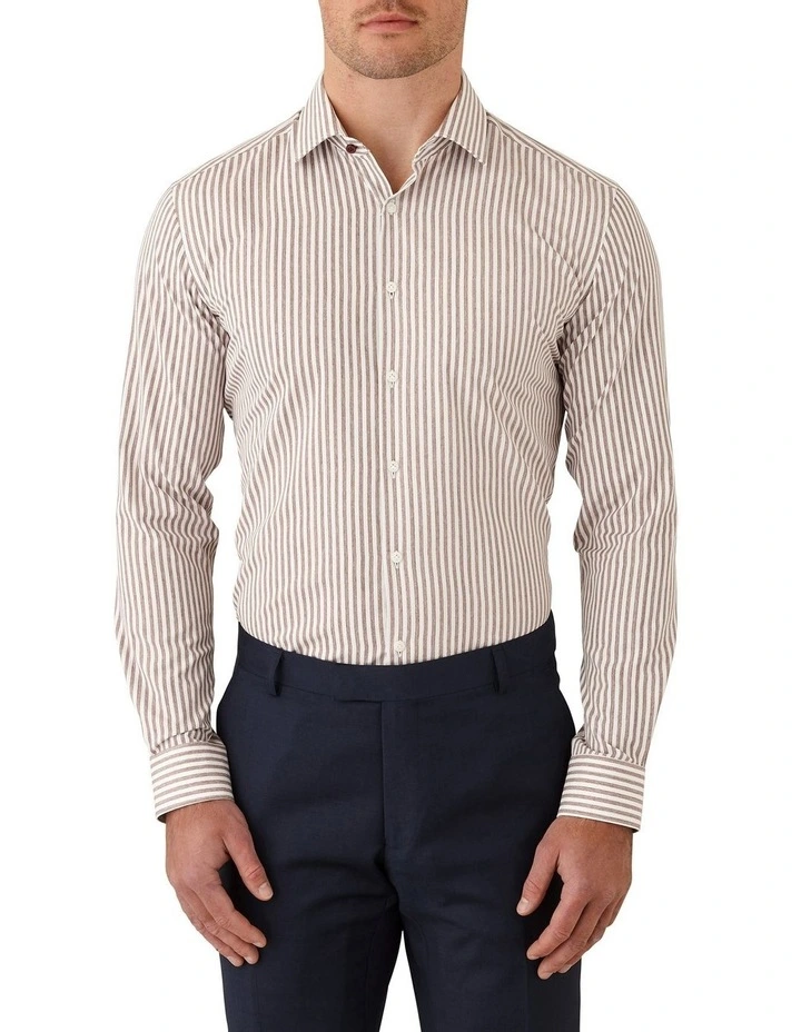 Gibson Motion Slim Fit Shirt In Brown 3 Gibson Motion Slim Fit Shirt In Brown