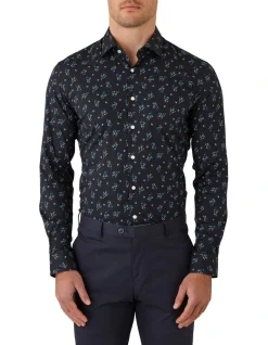 Gibson Motion Slim Fit Shirt In Navy