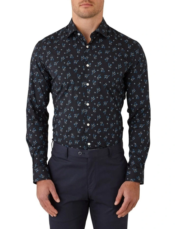 Gibson Motion Slim Fit Shirt In Navy 3 Gibson Motion Slim Fit Shirt In Navy