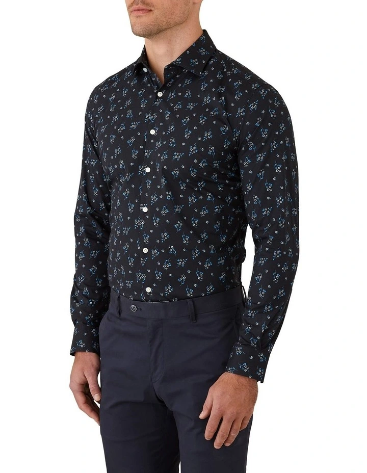Gibson Motion Slim Fit Shirt In Navy 5 Gibson Motion Slim Fit Shirt In Navy - Image 3