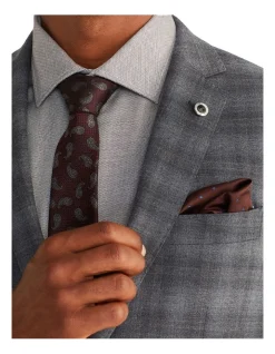 Van Heusen Black Label Slim Marl Check Suit Jacket In Grey -Cambridge Clothing shop 966276280 4 720x928