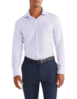 Van Heusen Black Label Slim Long Sleeve Shirt In Blue
