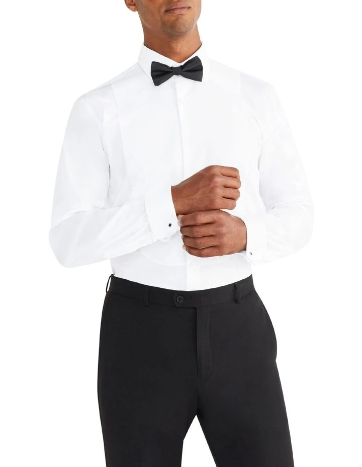 Van Heusen Black Label Tailored Bib Dinner Shirt In White 4 Van Heusen Black Label Tailored Bib Dinner Shirt In White - Image 2