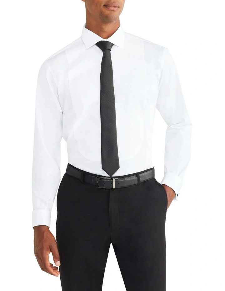 Van Heusen Black Label Tailored Bib Dinner Shirt In White 6 Van Heusen Black Label Tailored Bib Dinner Shirt In White - Image 4
