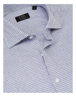 Van Heusen Black Label Tailored Long Sleeve 1 Colour Houndstooth Dobby Shirt In Blue 9 Van Heusen Black Label Tailored Long Sleeve 1 Colour Houndstooth Dobby Shirt In Blue -Cambridge Clothing shop 966277990 4 720x928