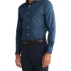 Van Heusen Black Label Tailored Long Sleeve 1 Colour Circle Print Shirt In Blue 2 Van Heusen Black Label Tailored Long Sleeve 1 Colour Circle Print Shirt In Blue -Cambridge Clothing shop 966278890 1 720x928