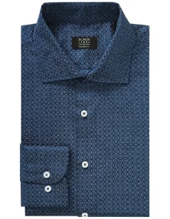 Van Heusen Black Label Tailored Long Sleeve 1 Colour Circle Print Shirt In Blue 8 Van Heusen Black Label Tailored Long Sleeve 1 Colour Circle Print Shirt In Blue -Cambridge Clothing shop 966278890 3 720x928