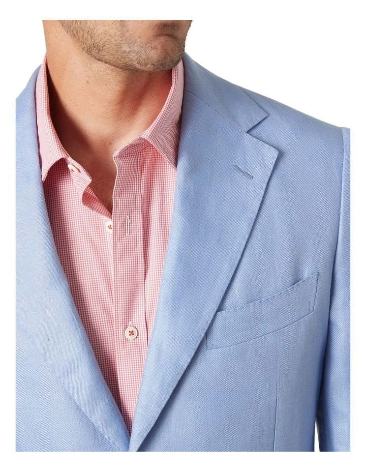 MJ Bale Sandino Linen Jacket In Blue 5 MJ Bale Sandino Linen Jacket In Blue - Image 3