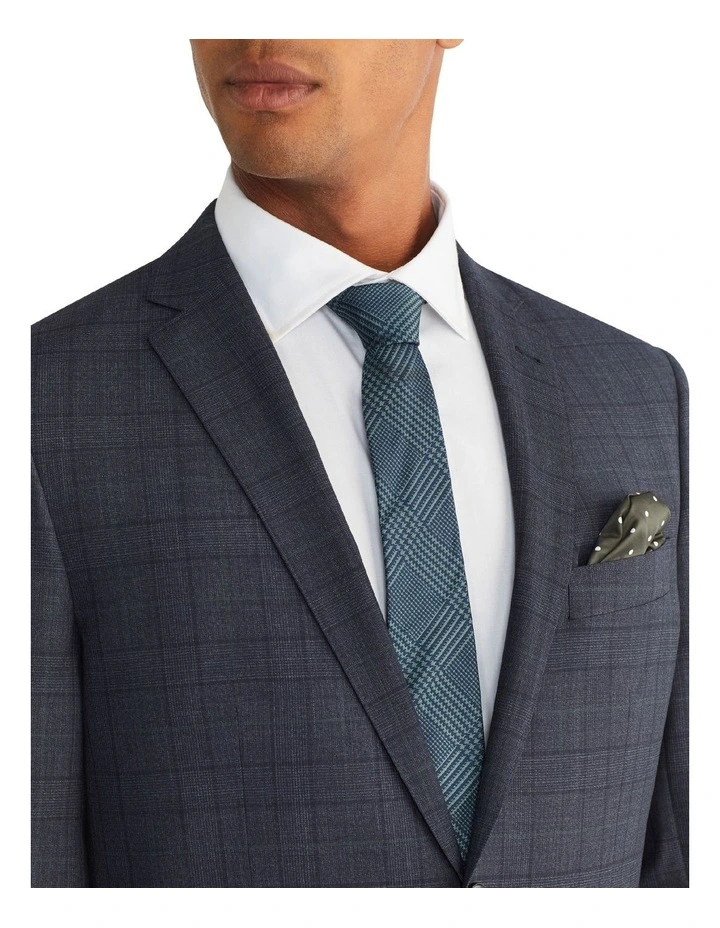 Van Heusen Tailored Prince Of Wales Check Suit Jacket In Blue 6 Van Heusen Tailored Prince Of Wales Check Suit Jacket In Blue - Image 4