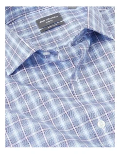 Van Heusen Slim Long Sleeve 2 Colour Mid Check Shirt In Blue -Cambridge Clothing shop 966724930 4 720x928