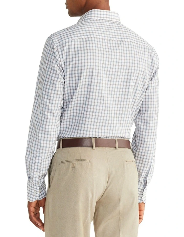 Van Heusen Slim Long Sleeve 2 Colour Large Check Shirt In Multi 4 Van Heusen Slim Long Sleeve 2 Colour Large Check Shirt In Multi - Image 2