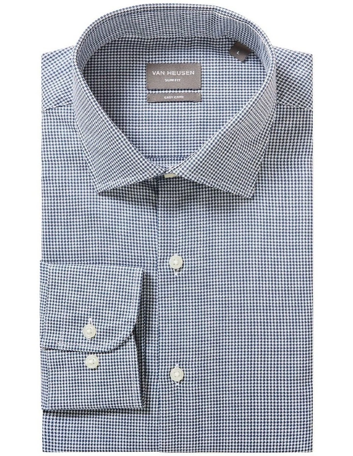 Van Heusen Slim Long Sleeve Dobby Shirt In Blue 5 Van Heusen Slim Long Sleeve Dobby Shirt In Blue - Image 3