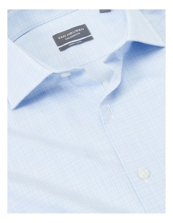 Van Heusen Tailored Long Sleeve Micro Check Shirt In Blue 6 Van Heusen Tailored Long Sleeve Micro Check Shirt In Blue - Image 4
