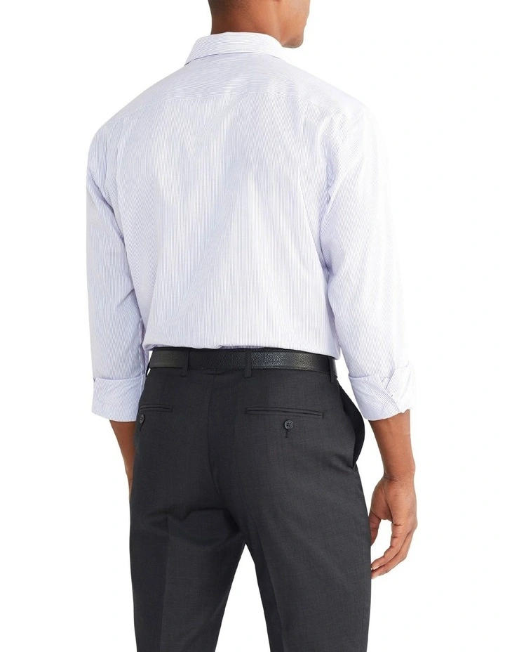 Van Heusen Classic Long Sleeve Colour Stripe Shirt In Blue 4 Van Heusen Classic Long Sleeve Colour Stripe Shirt In Blue - Image 2