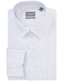 Van Heusen Classic Long Sleeve Colour Stripe Shirt In Blue 8 Van Heusen Classic Long Sleeve Colour Stripe Shirt In Blue -Cambridge Clothing shop 966843100 3 720x928