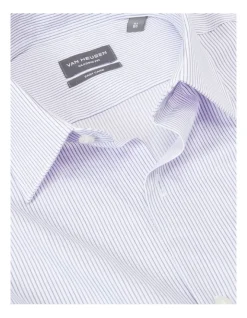 Van Heusen Classic Long Sleeve Colour Stripe Shirt In Blue 9 Van Heusen Classic Long Sleeve Colour Stripe Shirt In Blue -Cambridge Clothing shop 966843100 4 720x928