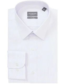 Van Heusen Classic Long Sleeve Dobby Stripe Shirt In Purple 8 Van Heusen Classic Long Sleeve Dobby Stripe Shirt In Purple -Cambridge Clothing shop 966843280 3 720x928