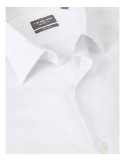 Van Heusen Classic Long Sleeve 1 Colour Dobby Diamond Shirt In White 9 Van Heusen Classic Long Sleeve 1 Colour Dobby Diamond Shirt In White -Cambridge Clothing shop 966844180 4 720x928