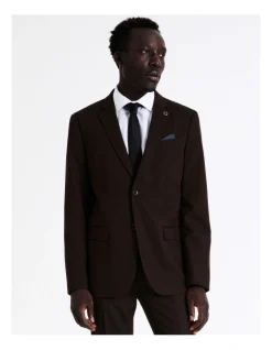 Blaq Tailored Textured Suit Jacket In Bloodstone -Cambridge Clothing shop 967571380 3 720x928