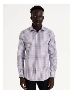 Blaq Slim Long Sleeve 2 Colour Mid Check Shirt In Brown 11 Blaq Slim Long Sleeve 2 Colour Mid Check Shirt In Brown -Cambridge Clothing shop 967574350 3 720x928