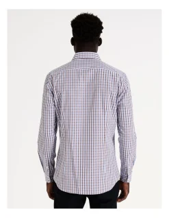 Blaq Slim Long Sleeve 2 Colour Mid Check Shirt In Brown 12 Blaq Slim Long Sleeve 2 Colour Mid Check Shirt In Brown -Cambridge Clothing shop 967574350 4 720x928