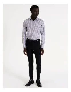 Blaq Slim Long Sleeve 2 Colour Mid Check Shirt In Brown 13 Blaq Slim Long Sleeve 2 Colour Mid Check Shirt In Brown -Cambridge Clothing shop 967574350 5 720x928