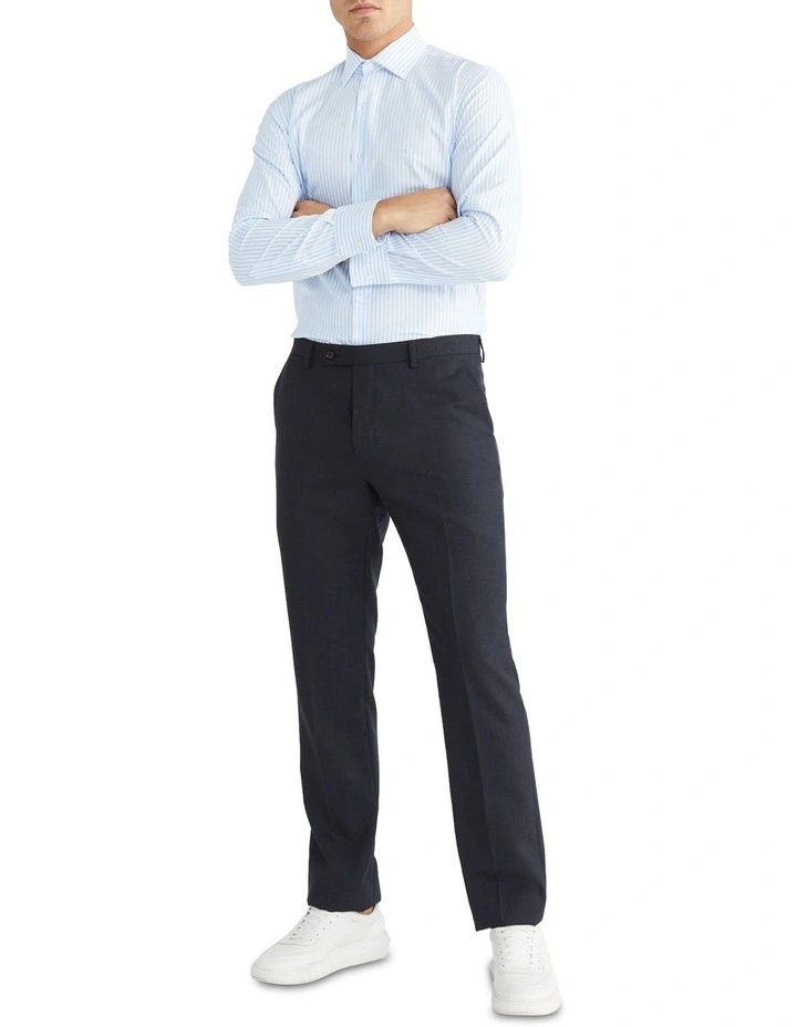 Calvin Klein Slim Long Sleeve Stripe Shirt In Blue 4 Calvin Klein Slim Long Sleeve Stripe Shirt In Blue - Image 2