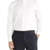 Calvin Klein Slim Long Sleeve 1 Colour Mid Check Shirt In White 2 Calvin Klein Slim Long Sleeve 1 Colour Mid Check Shirt In White -Cambridge Clothing shop 967826530 1 720x928