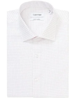 Calvin Klein Slim Long Sleeve 1 Colour Mid Check Shirt In White 11 Calvin Klein Slim Long Sleeve 1 Colour Mid Check Shirt In White -Cambridge Clothing shop 967826530 5 720x928