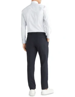 Calvin Klein Slim Long Sleeve Mini Dot Print Shirt In Blue -Cambridge Clothing shop 967826800 3 720x928