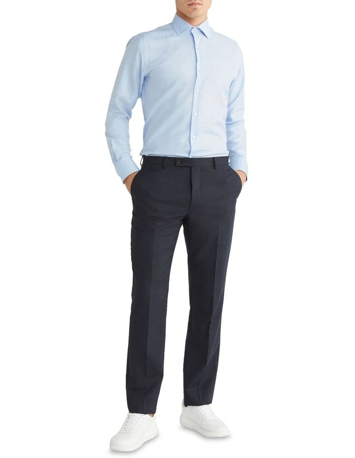 Calvin Klein Slim Long Sleeve Twill Shirt In Blue 4 Calvin Klein Slim Long Sleeve Twill Shirt In Blue - Image 2